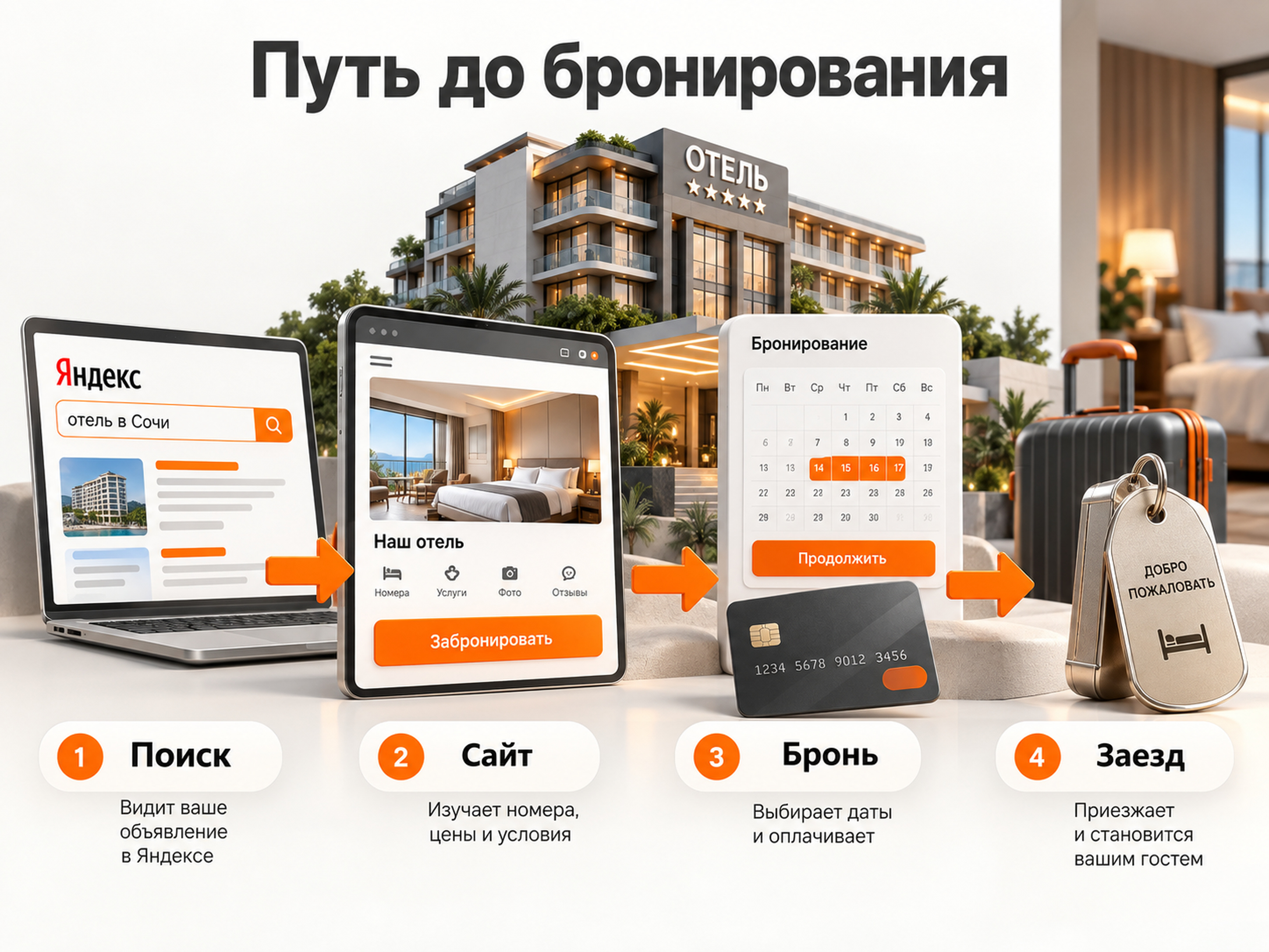 Продвижение отеля и базы отдыха: Яндекс Директ, бюджет и прогноз
