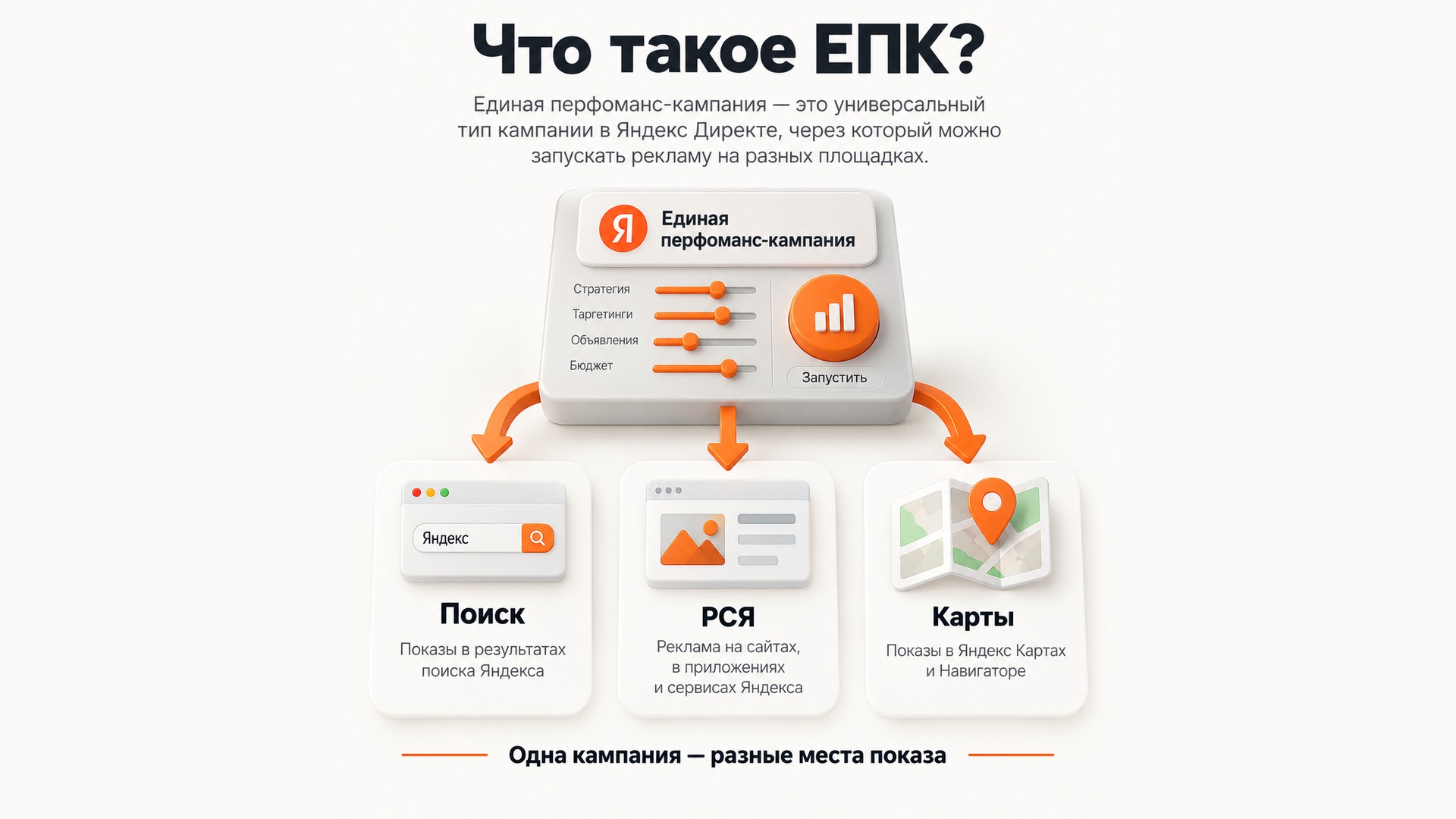 Единая перфоманс-кампания в Яндекс Директе