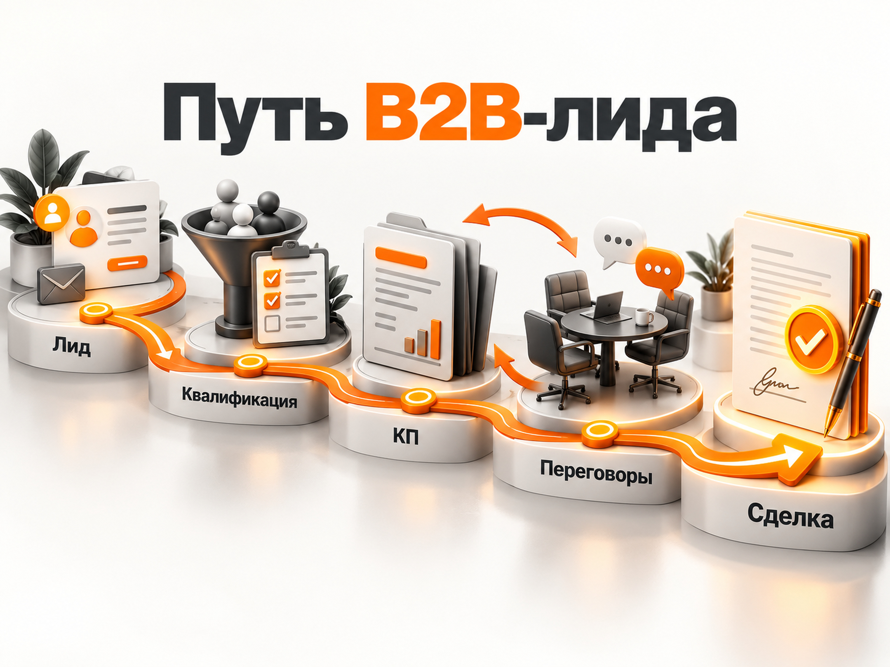 Путь B2B-лида от первого обращения до сделки