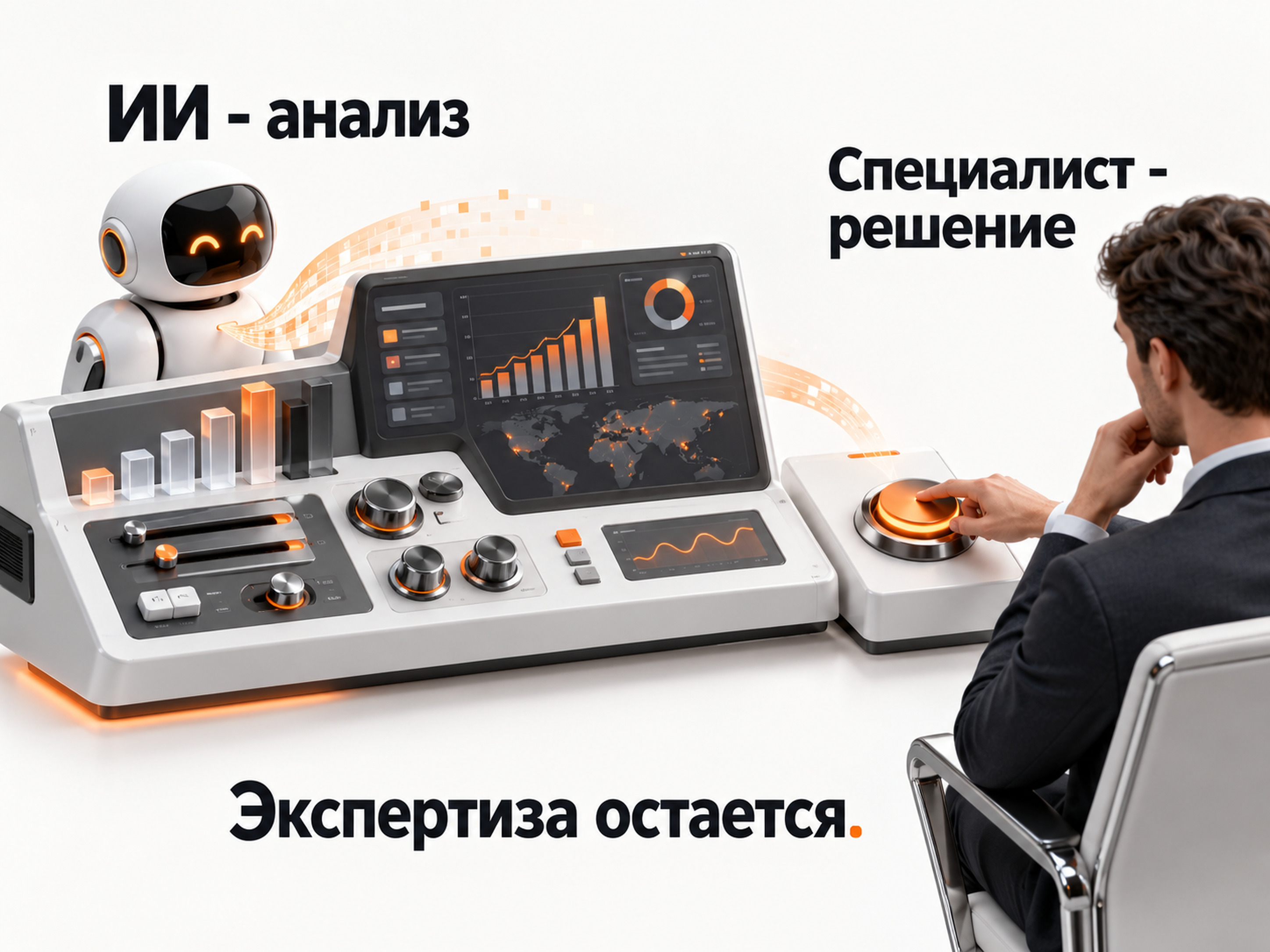 ИИ анализирует рекламу, а специалист принимает решения