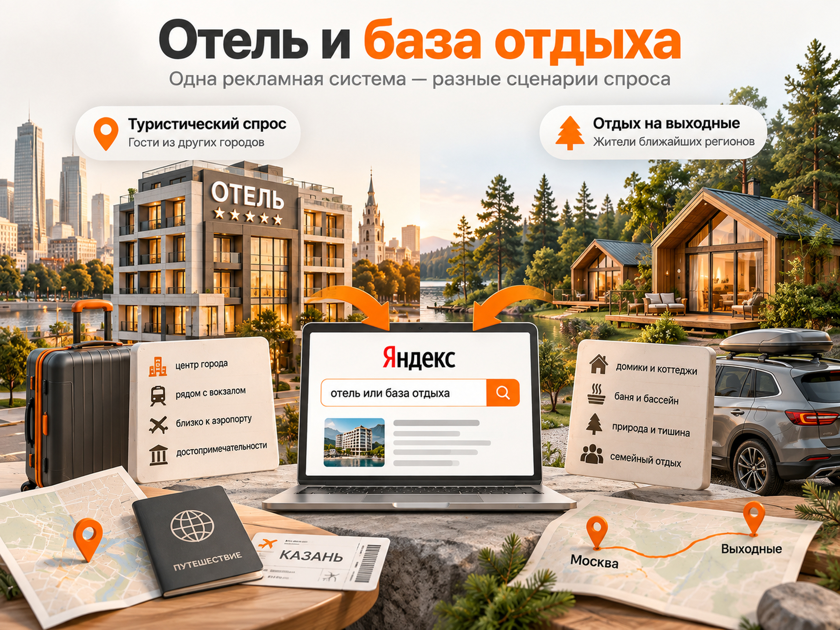 Продвижение отеля и базы отдыха: Яндекс Директ, бюджет и прогноз