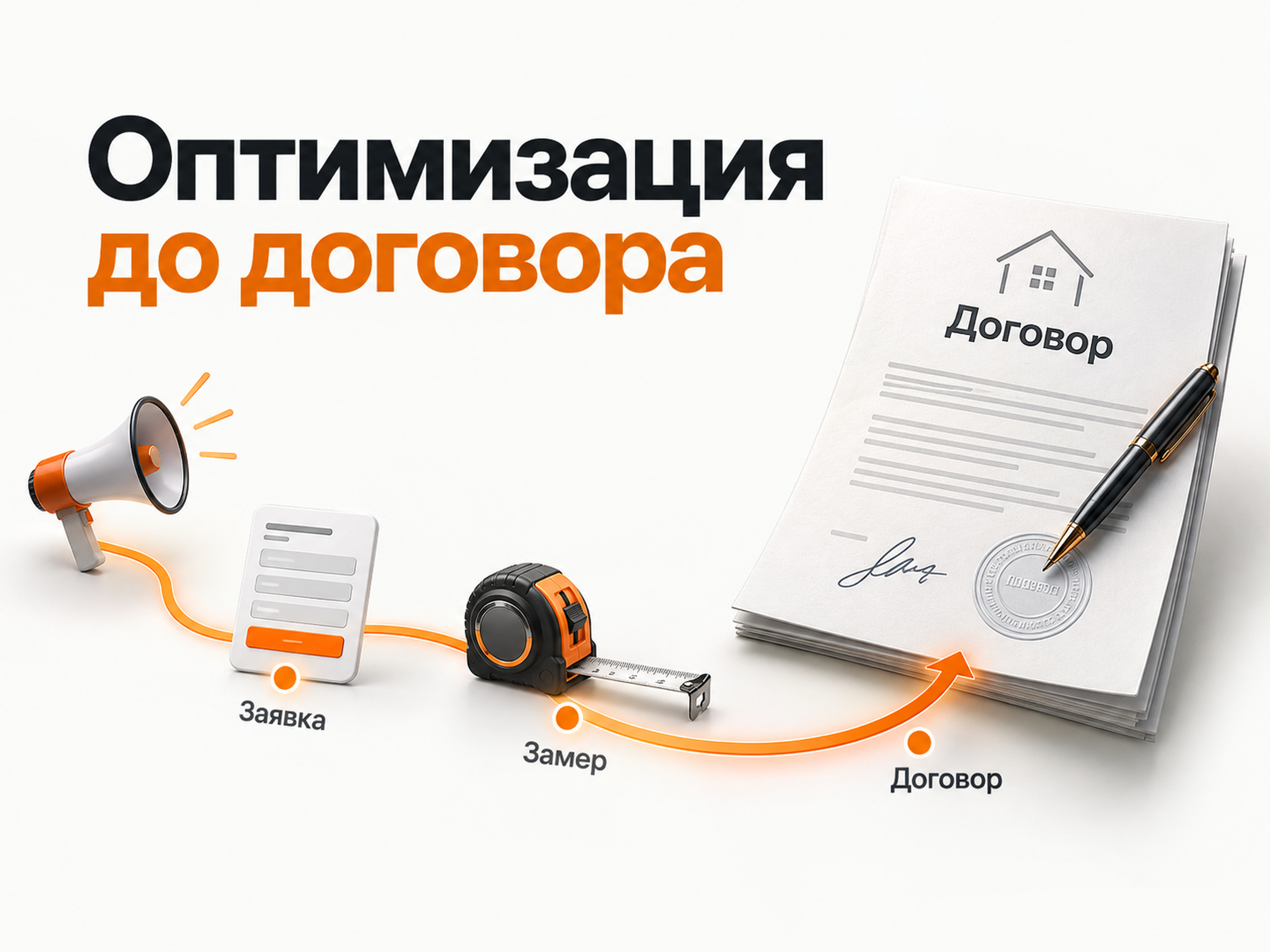 Оптимизация воронки от заявки и замера до договора на ремонт квартиры